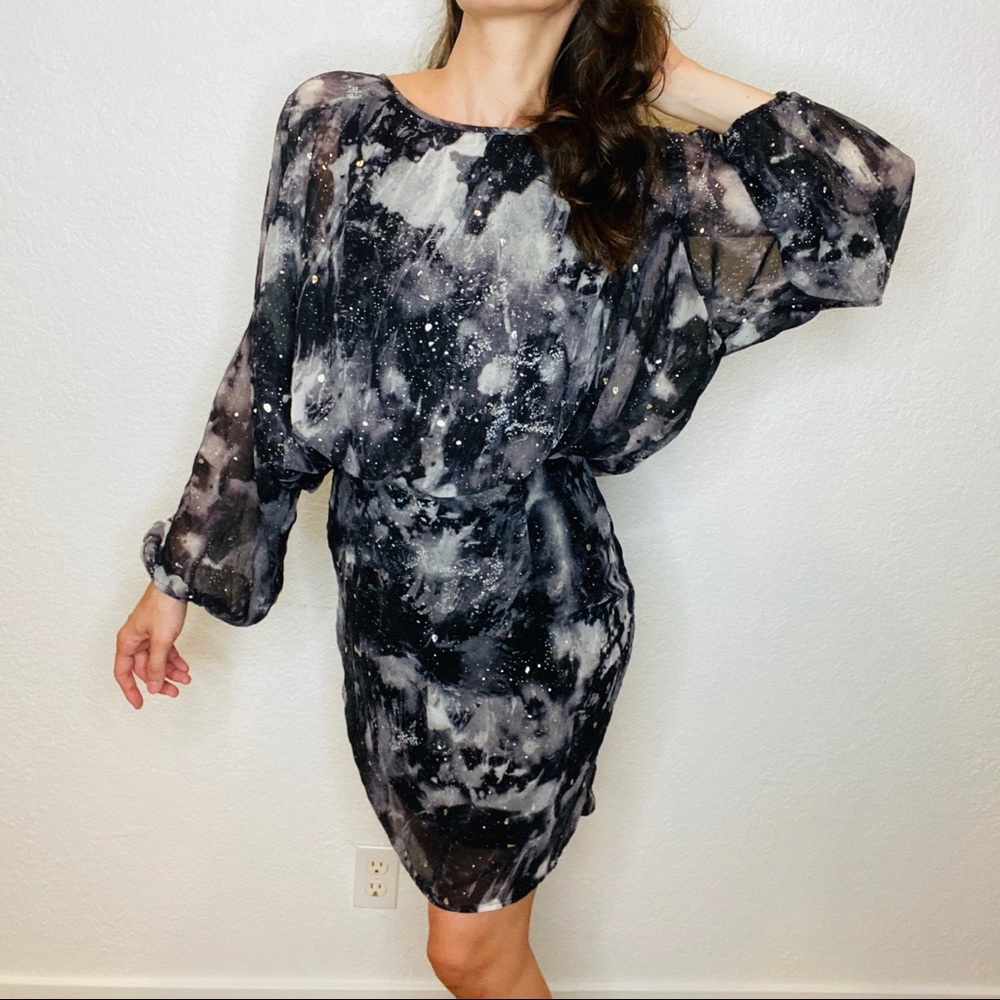 Long Sleeve Draped Dress